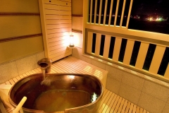 【悠々・遥々の階】純和室客室露天風呂イメージ